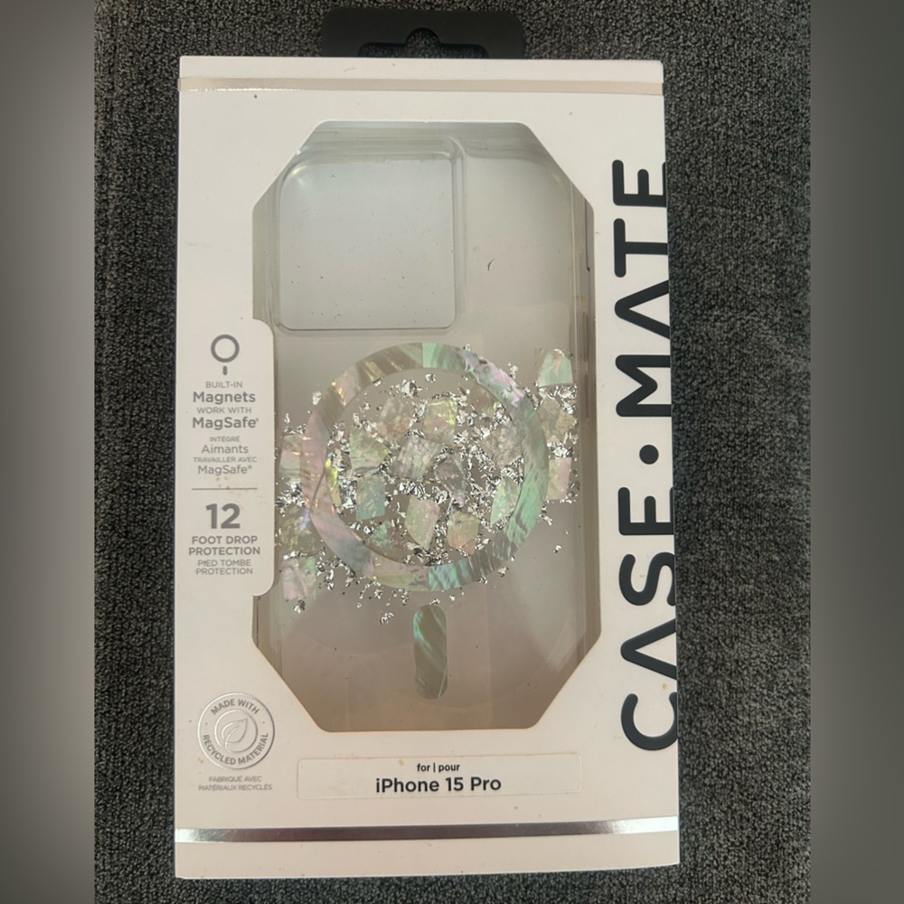 Case-Mate iPhone 15 Pro Case - Touch of Pearl MagSafe
